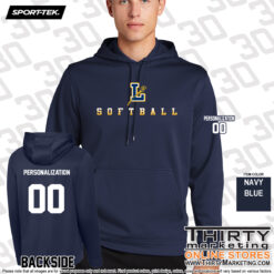 Alternative view of LHS Softball Performance Fleece Hoodie