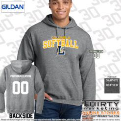 Alternative view of LHS Softball Heavy Blend Hoodie