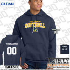 LHS Softball Heavy Blend Hoodie