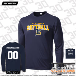 Alternative view of LHS Softball Performance Long Sleeve T-Shirt