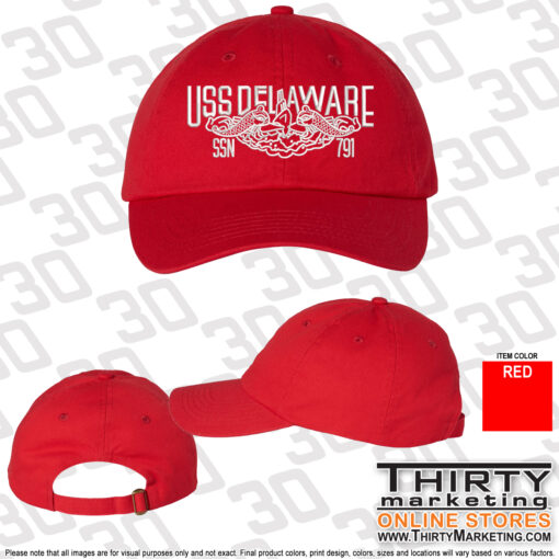 USS Delaware FRG Bio-Washed Cap - Image 3