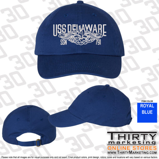 USS Delaware FRG Bio-Washed Cap - Image 4