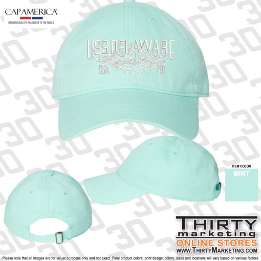 USS Delaware FRG Relaxed Golf Cap - Image 4