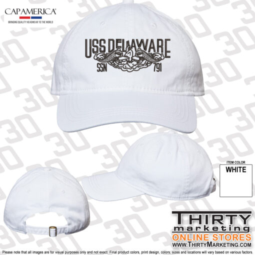 USS Delaware FRG Relaxed Golf Cap
