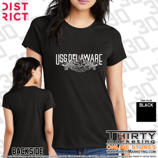 USS Delaware FRG District® Women’s Perfect Tri® Tee - Image 4