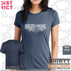 Alternative view of USS Delaware FRG District® Women’s Perfect Tri® Tee
