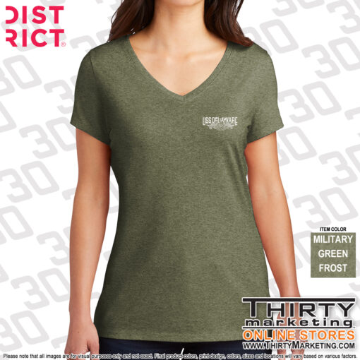 USS Delaware FRG Perfect Tri® V-Neck Tee - Image 4