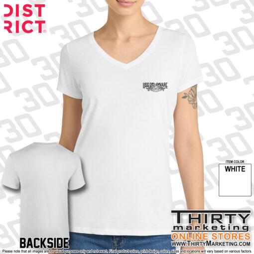 USS Delaware FRG Perfect Tri® V-Neck Tee - Image 6