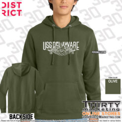 Alternative view of USS Delaware FRG Fleece Hoodie