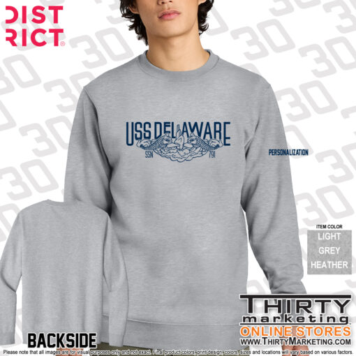USS Delaware FRG Crewneck Sweatshirt - Image 2