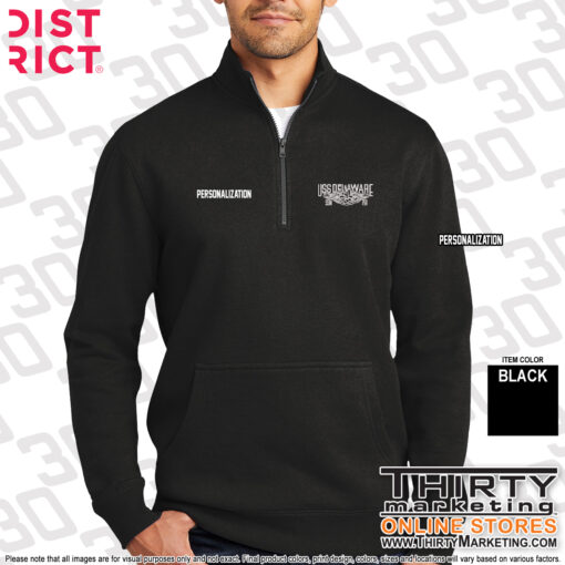 USS Delaware FRG 1/4-Zip Sweatshirt - Image 2