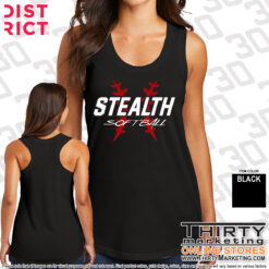 Alternative view of Stealth Softball Ladies' Racerback Tank Top