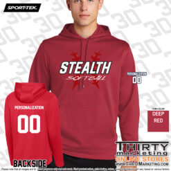 Alternative view of Stealth Softball Sport-Tek® Performance Fleece Hoodie
