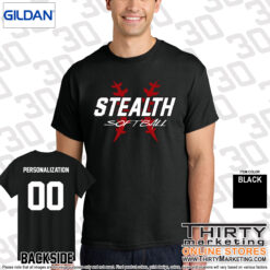 Alternative view of Stealth Softball T-Shirt