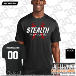 Alternative view of Stealth Softball Performance T-Shirt