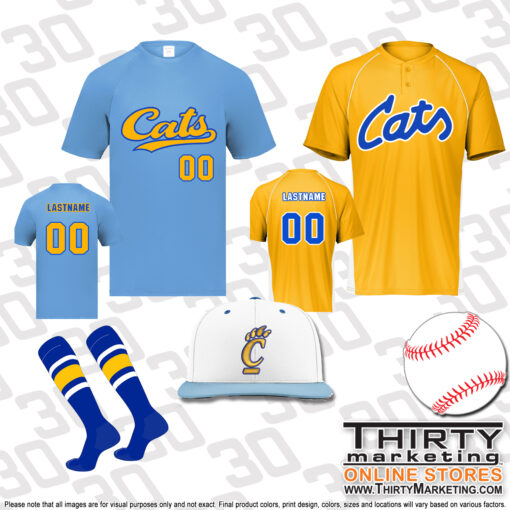 CT Bearcats Baseball 2025 Fall Uniform Package