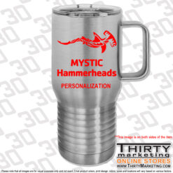 Mystic YMCA Hammerheads 20oz Vacuum Insulated Travel Tumbler