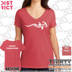 Alternative view of Mystic YMCA Hammerheads Perfect Tri® V-Neck Tee