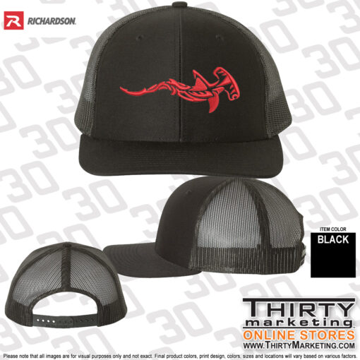 Mystic YMCA Hammerheads Richardson Snapback Trucker Cap - Image 3