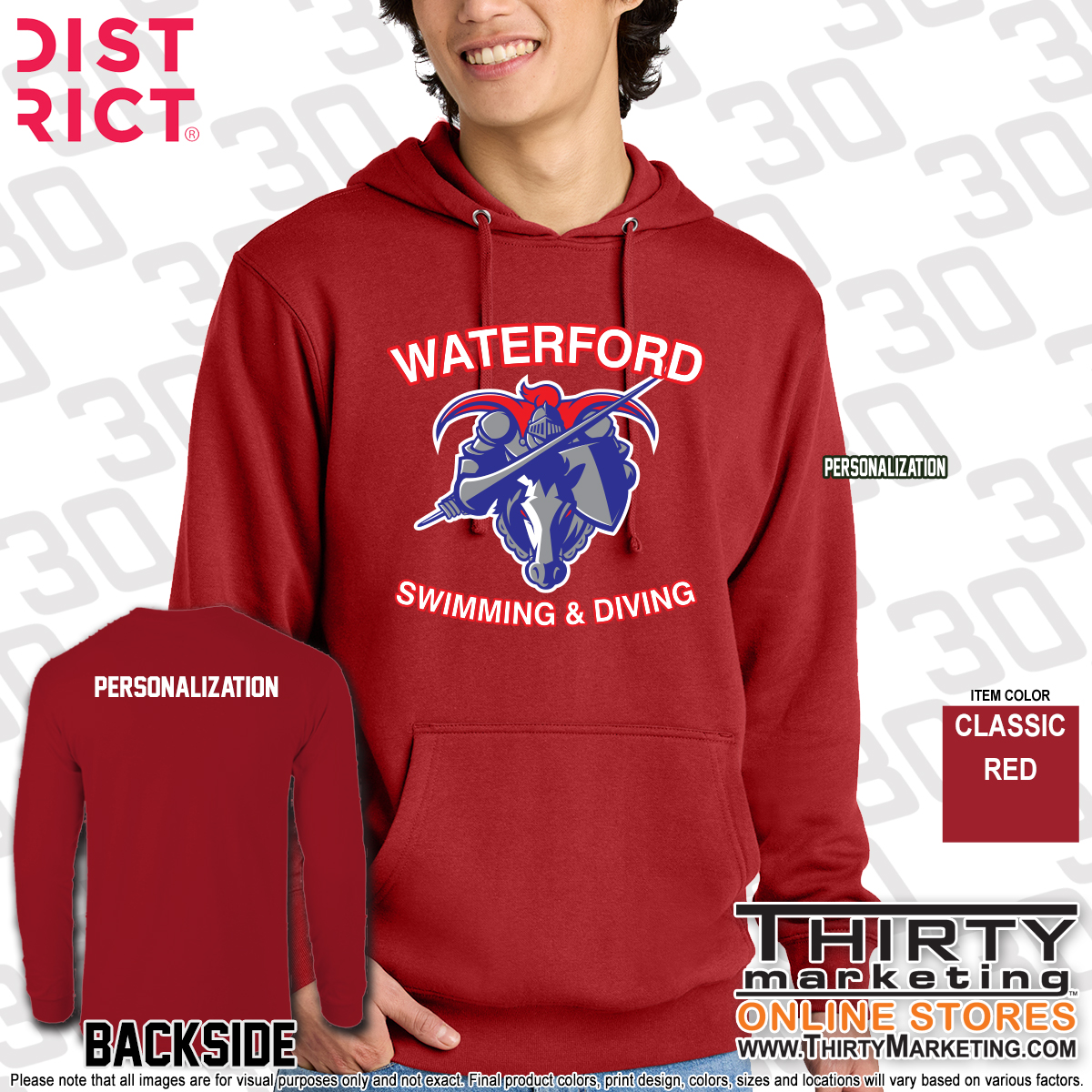 WHS Swimming Fleece Hoodie