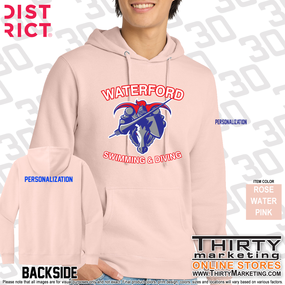 WHS Swimming Fleece Hoodie - Image 6