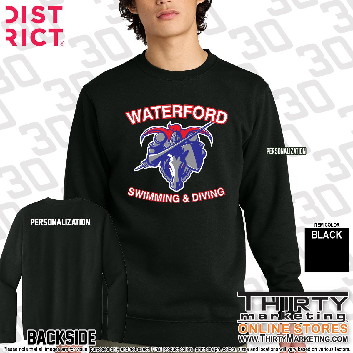 WHS Swimming Crewneck Sweatshirt - Image 2