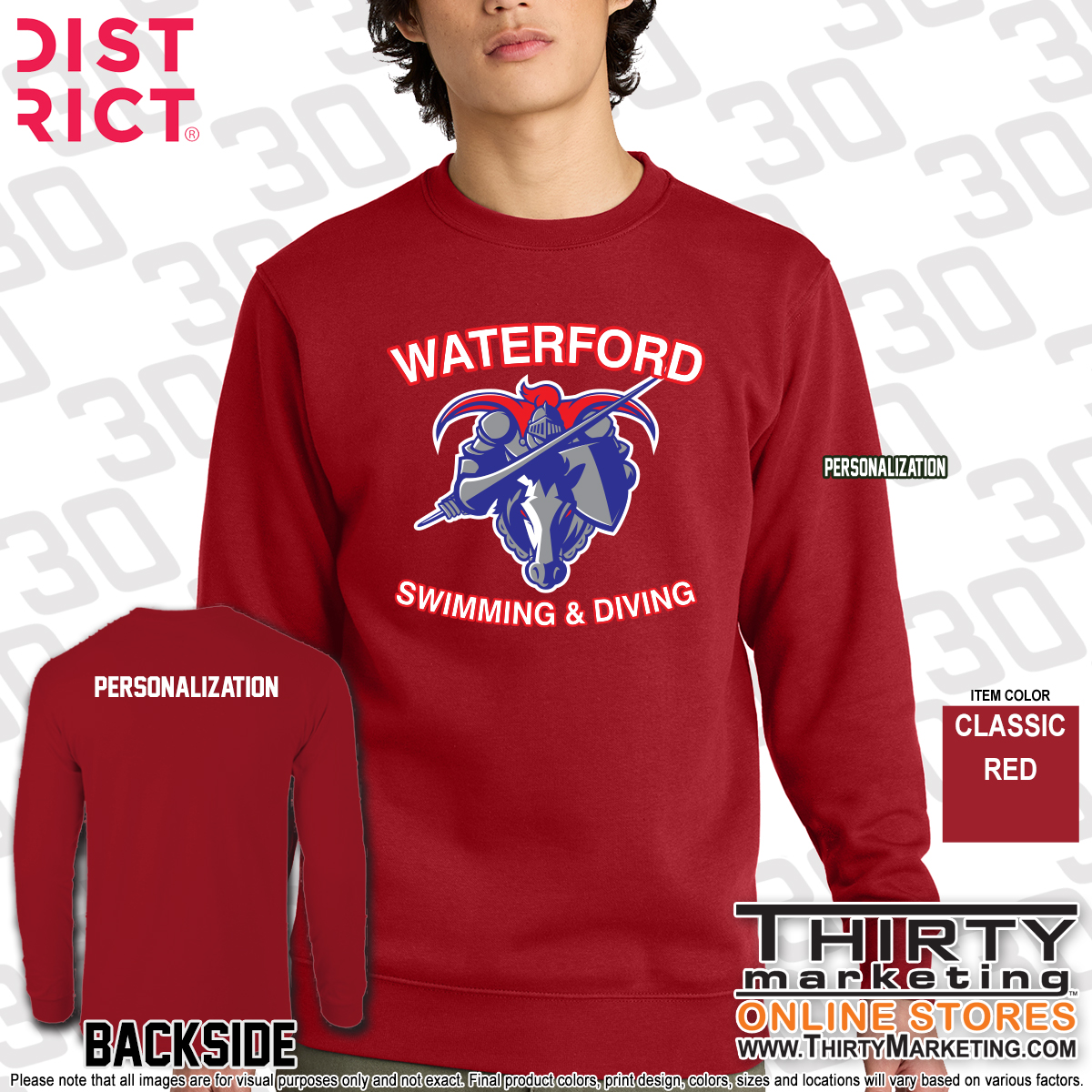 WHS Swimming Crewneck Sweatshirt - Image 3
