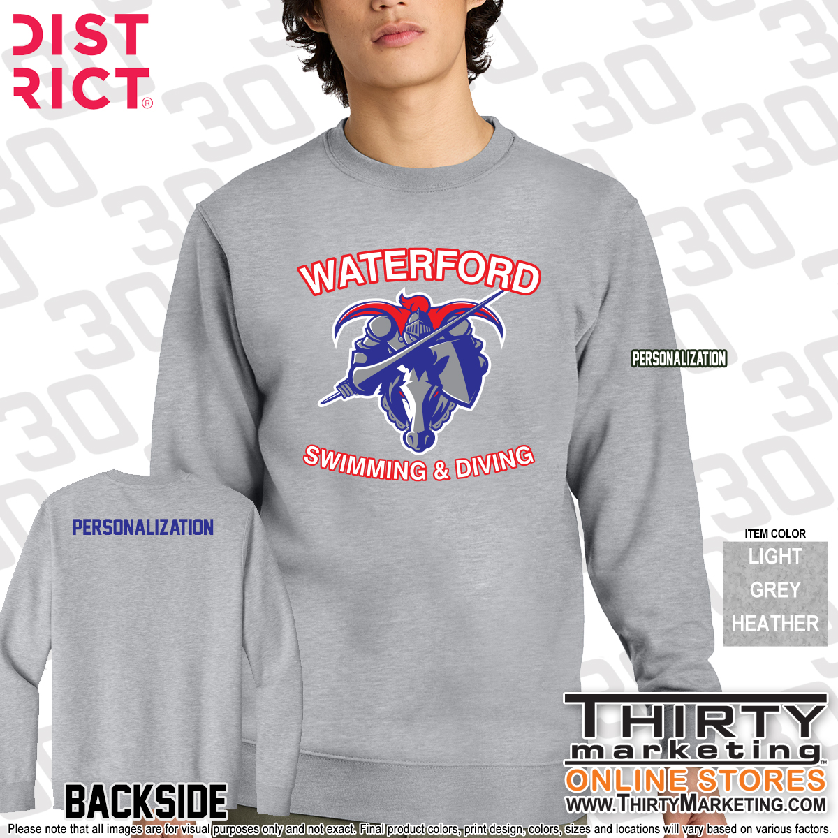 WHS Swimming Crewneck Sweatshirt