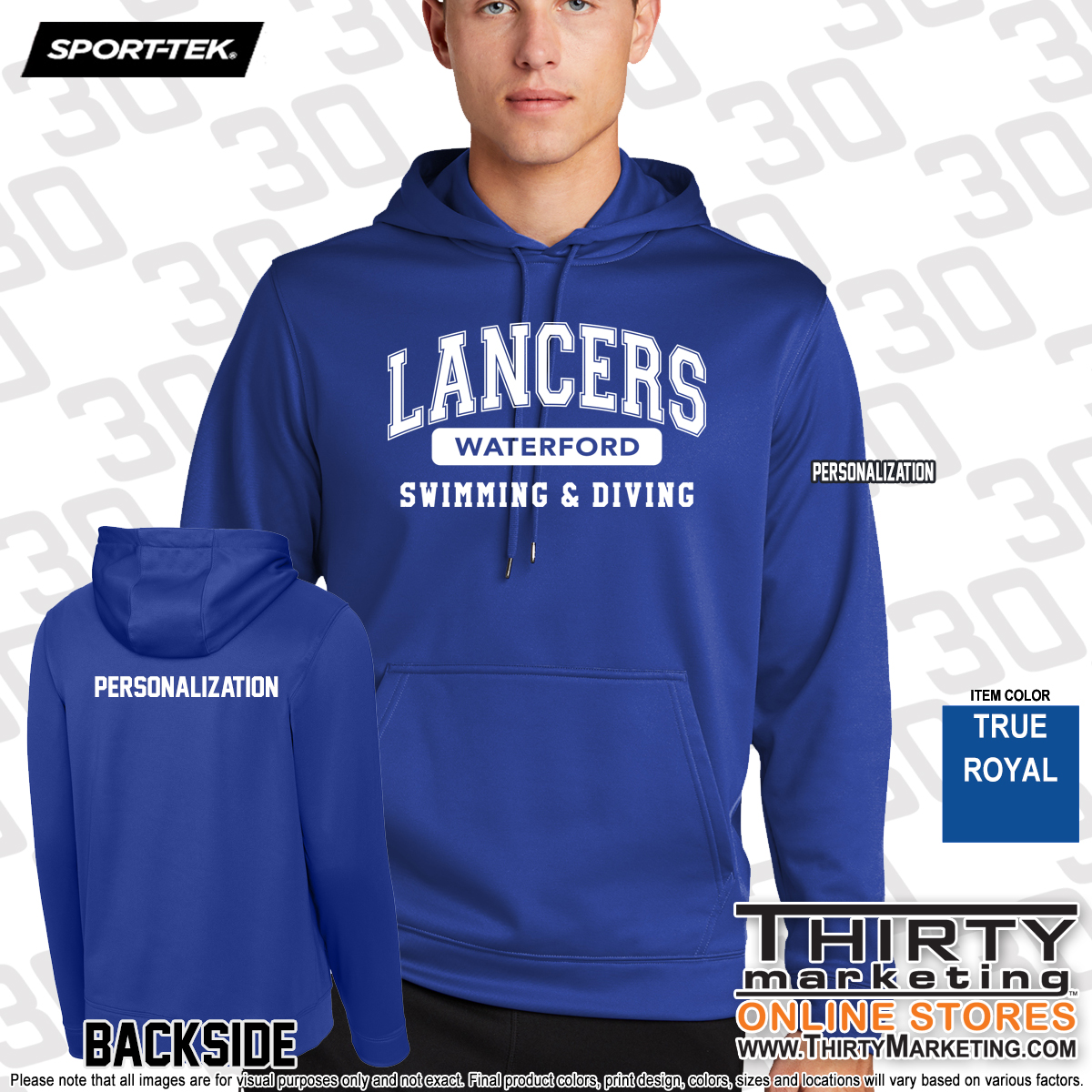 WHS Lancers Swimming Performance Hoodie - Image 4