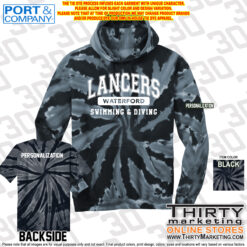 WHS Lancers Swimming Tie-Dye Hoodie