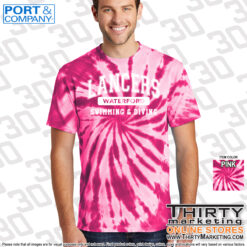 Alternative view of WHS Lancers Swimming Tie-Dye Tee
