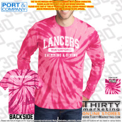 WHS Lancers Swimming Tie-Dye Long Sleeve Tee