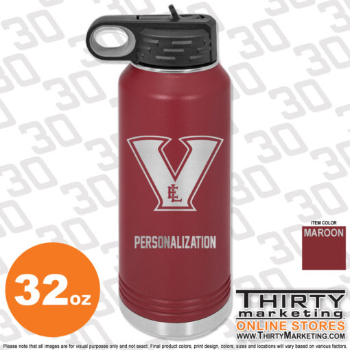East Lyme Marching Band 32oz Engraved Water Bottle - Image 2