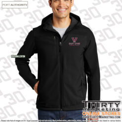 East Lyme Marching Band Hooded Soft Shell Jacket