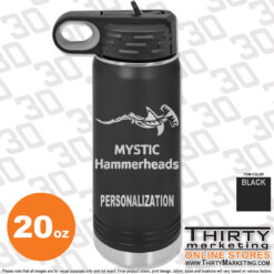 Mystic YMCA Hammerheads Engraved 20oz Water Bottle