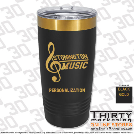 Stonington High School Music 20oz Engraved Ringneck Tumbler - Image 3
