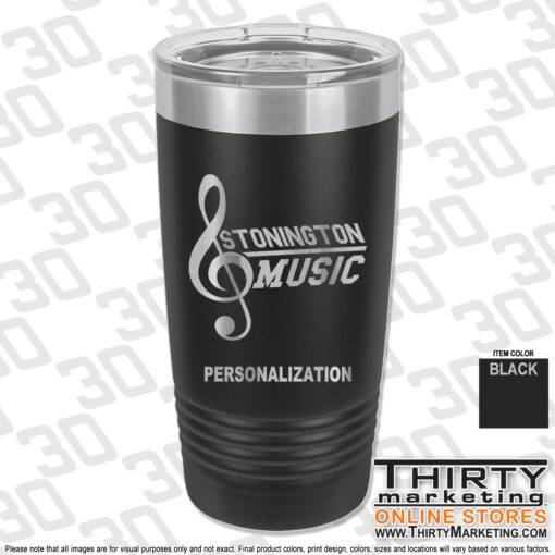 Stonington High School Music 20oz Engraved Ringneck Tumbler - Image 2