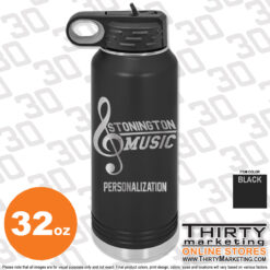 Stonington High School Music 32oz Engraved Water Bottle