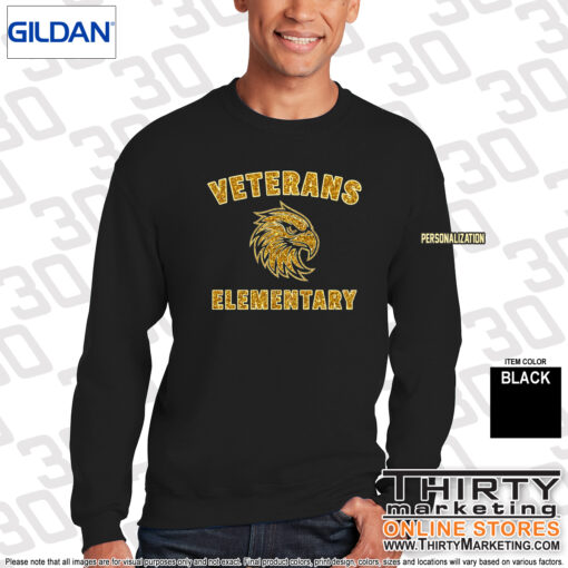Veterans Elementary School Crewneck Sweatshirt - Image 2