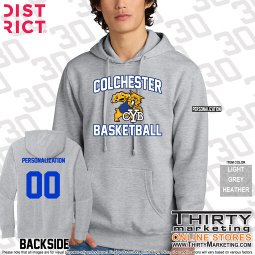 Colchester Youth Basketball District Fleece Hoodie - Image 3
