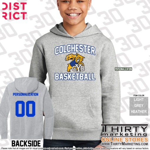 Colchester Youth Basketball District Fleece Hoodie