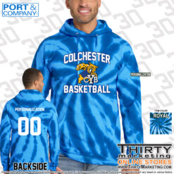 Colchester Youth Basketball Tie-Dye Hoodie