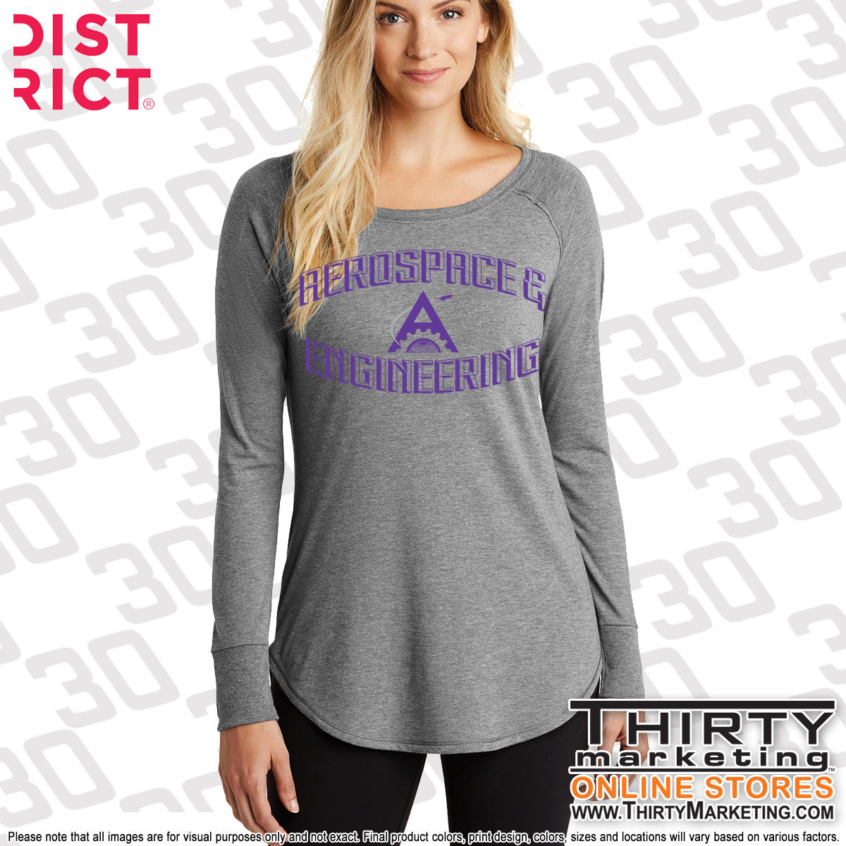 AAE Women's Long Sleeve Tunic Tee