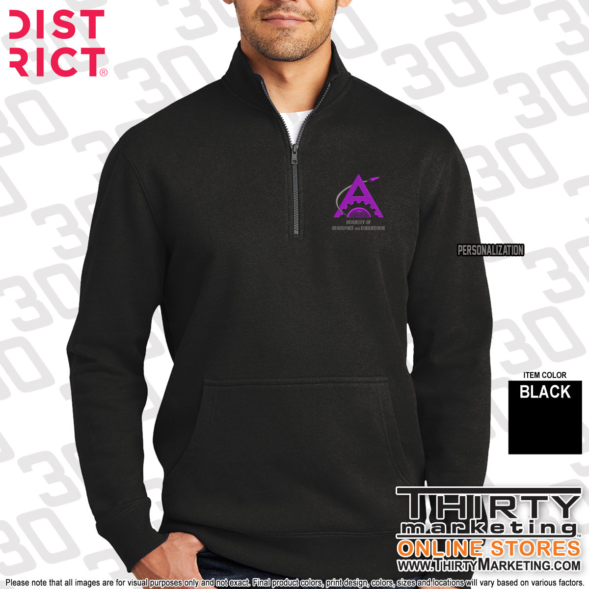 AAE 1/4-Zip Sweatshirt - Image 2