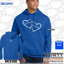 Alternative view of Be Brave Be Kind Hoodie