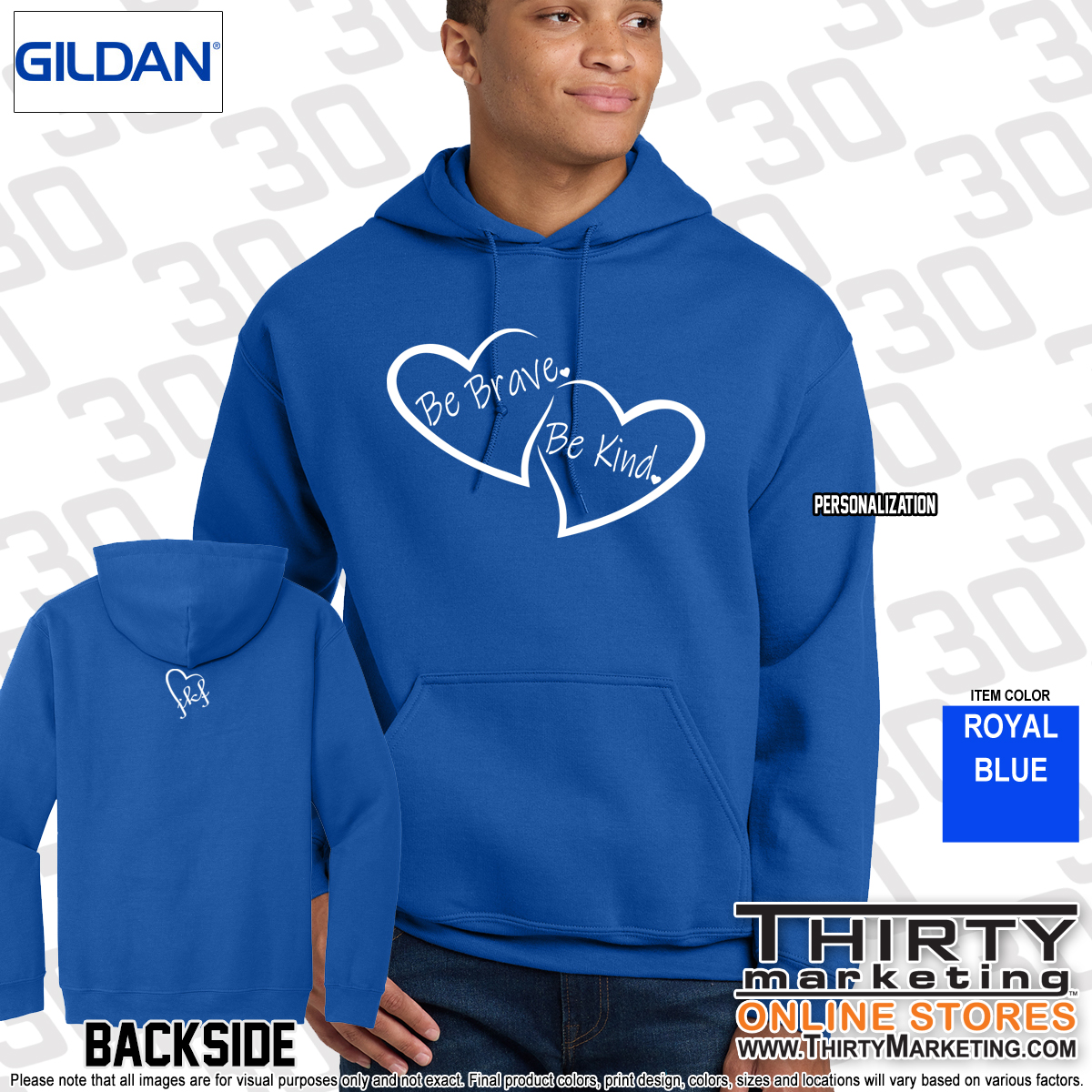 Be Brave Be Kind Hoodie - Image 2