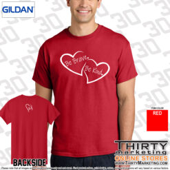 Alternative view of Be Brave Be Kind Cotton T-Shirt