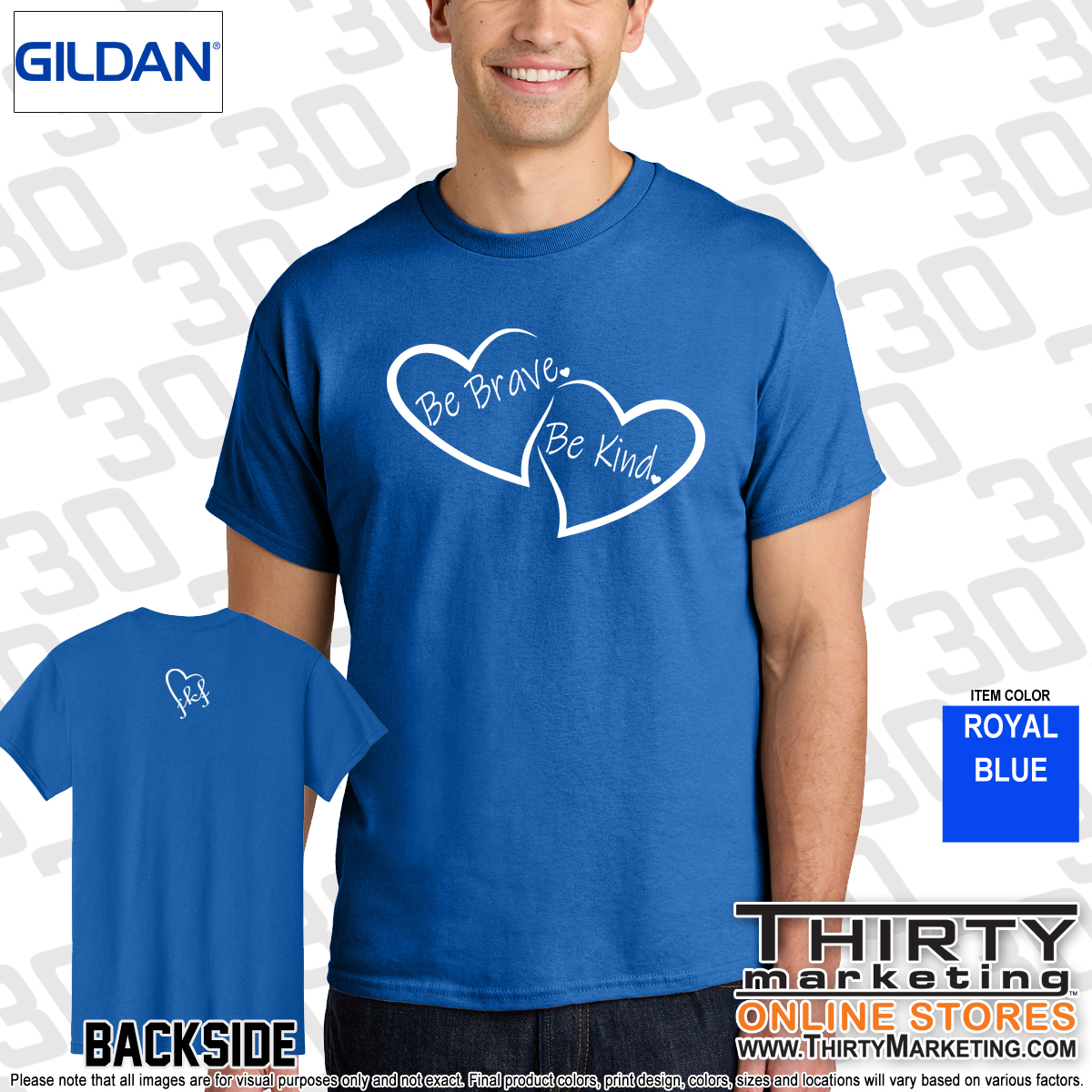 Be Brave Be Kind Cotton T-Shirt - Image 3