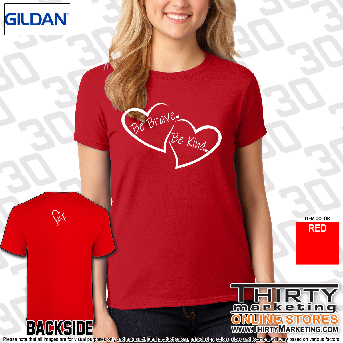 Be Brave Be Kind Cotton T-Shirt - Image 6