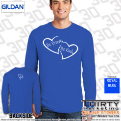 Alternative view of Be Brave Be Kind Cotton Long Sleeve Tee